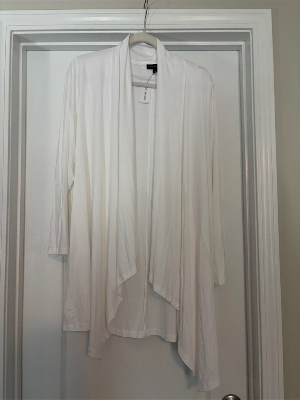 Classic Open-Front White Cardigan - Unbranded